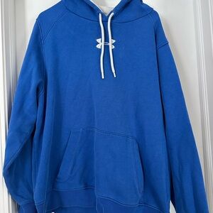 Under Armour Blue and White Fleece Hoodie